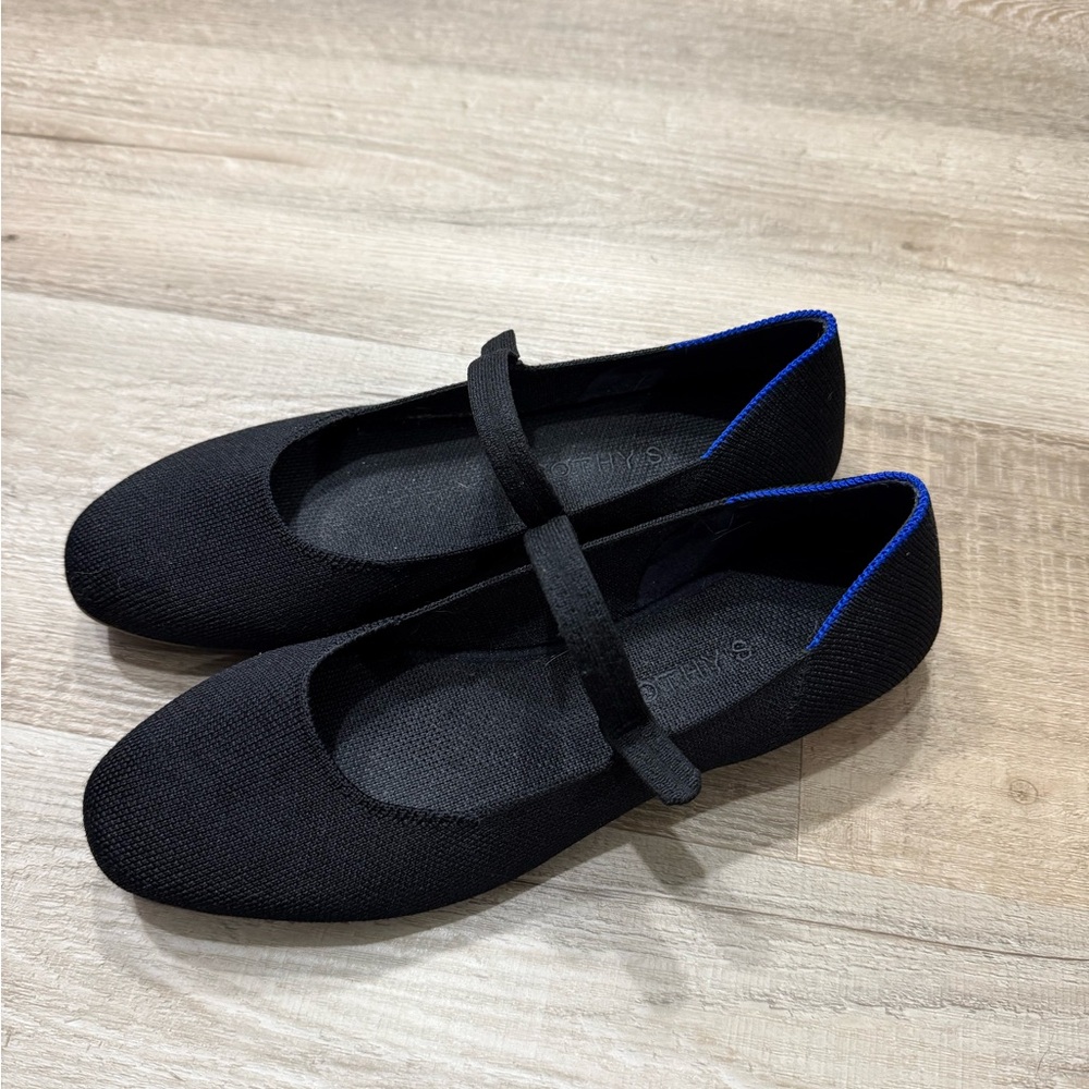 Rothy's Black Mary Jane Flats